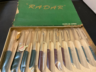 日本老鋼筆之雷達RADAR亮金色蓋鋼筆(非派克西華百樂寫樂萬寶龍百利金)