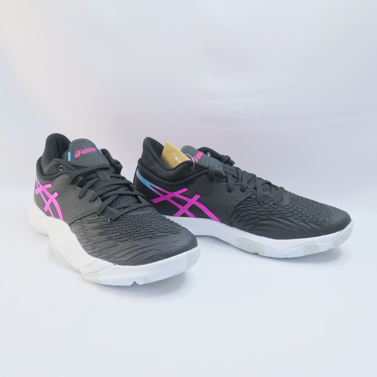 ASICS UNPRE ARS LOW 男女籃球鞋吸震穩定1063A056002 黑x粉藍【iSport