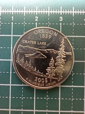 美洲 美國錢幣 2005年 50州紀念幣系列 奧勒岡州 25美分硬幣-D記、UNC 品相如圖 (4)