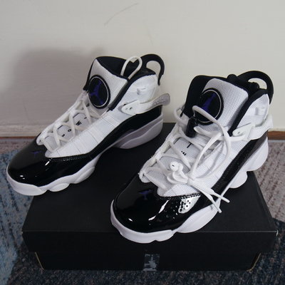 全新公司貨Nike Jordan 6 Rings GS 白 黑 合體鞋 喬丹 女鞋 大童鞋 323419-104