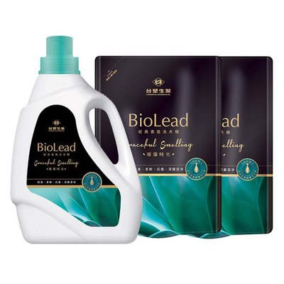 免運《台塑生醫》BioLead經典香氛洗衣精 璀璨時光*(1瓶+2包)