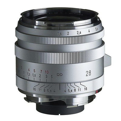 福倫達專賣店:Voigtlander 28mm F1.5 ASPH TypeI VM  銀色(Leica,M6,M7,M8,M9,Bessa,R2M)