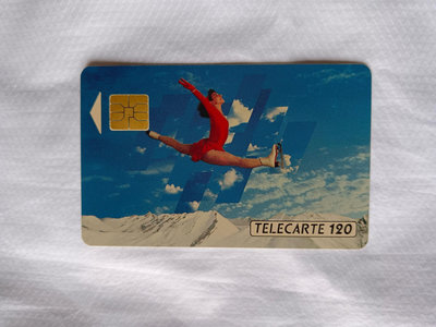 收藏電話卡 Skate Olympiques 冬季奧運 法國 歐洲