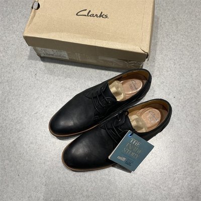100原廠％Clarks男鞋英倫復古商務正裝低幫加寬牛津男皮鞋Broyd Walk