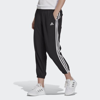 【豬豬老闆】ADIDAS ESSENTIALS 78PT 黑白 三線 休閒 運動 縮口 九分褲 長褲 女款 GR9605