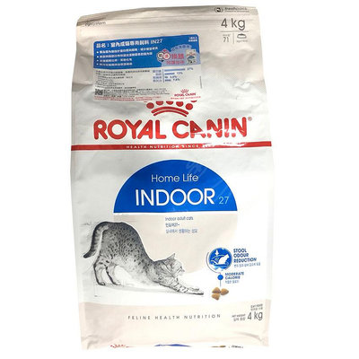 ☆汪喵小舖2店☆ 法國皇家 ROYAL CANIN 室內成貓 IN27 4公斤