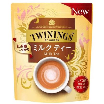 芭比日貨*~日本製 片岡物產 TWININGS 濃厚紅茶味奶茶粉 190g 預購