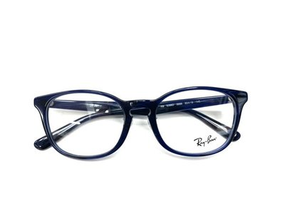 光寶眼鏡城(台南)Ray-Ban ,深藍圓型塑版有金屬鼻座眼鏡*RB5386D-5986,LUXOTTICA公司貨
