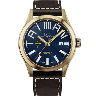 BALL 波爾 Engineer III 台灣騰雲號 130周年青銅款限量紀念機械腕錶 ND2186C-L3C-BE