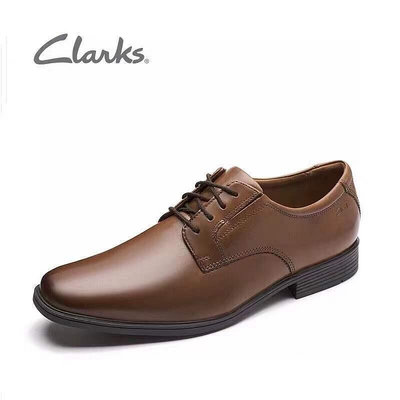 clarks其樂男鞋2022春季新款英倫德比鞋商務正裝皮鞋Tilden Plain