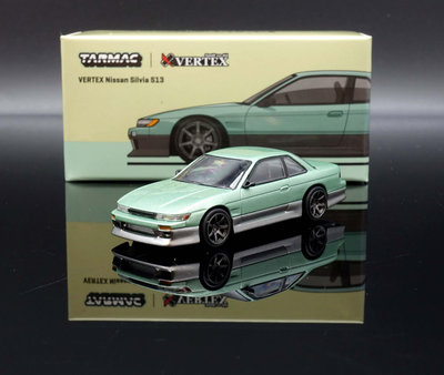 【MASH】現貨特價 Tarmac 1/64 VERTEX Nissan Silvia S13 Green