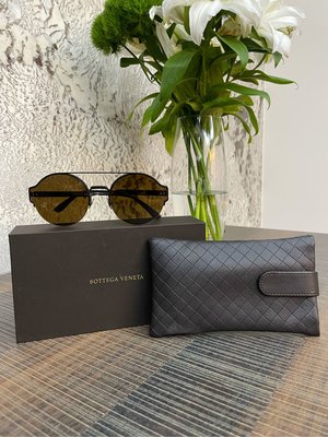 Bottega Veneta寶緹嘉 茶色 玻璃 鏡片 太陽眼鏡 舒適有質感的太陽眼鏡