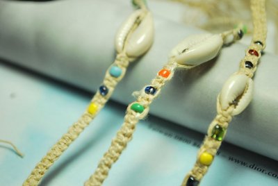 象泰泰 ❖貝殼編織手環 T0589 二十年老件 賣場還有銀飾 天珠耳環項鍊 手環腳鍊手鍊Baby彌月禮純銀飾