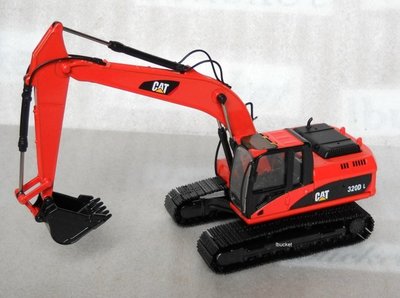 [丸山建機模型店]---CAT 320D(紅色版) 1/50 怪手挖土機模型
