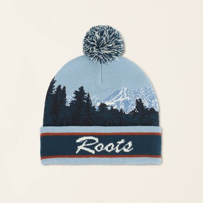 [RS代購 Roots專櫃全新正品優惠]Roots配件-率性生活系列 風景圖騰毛帽 滿額贈購物袋