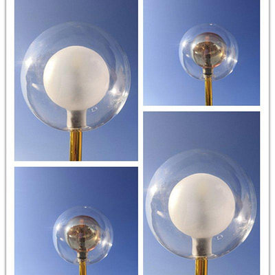 【現貨精選】 燈具配件玻璃G4螺口北歐后現代樹枝螢火蟲燈罩雙層圓球透明磨砂罩