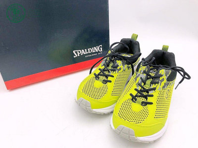 【一元起標】【精品廉售】美國潮牌Spalding 黃色運動鞋 籃球鞋 球鞋/型號:26.5 6E/彈性佳/輕便/耐用*美品*便宜讓藏/附廠盒