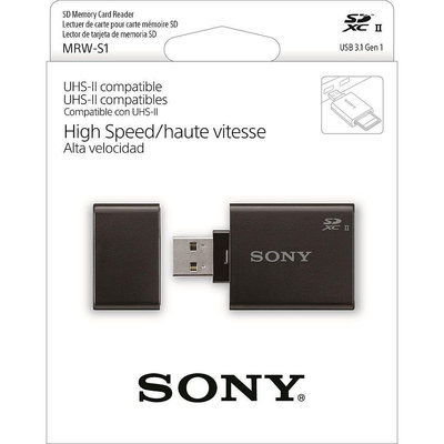 SONY MRW-S1 USB 3.1 SD 讀卡機 (台灣索尼公司貨) 支援 SDXC UHS-II 記憶卡 Gen1