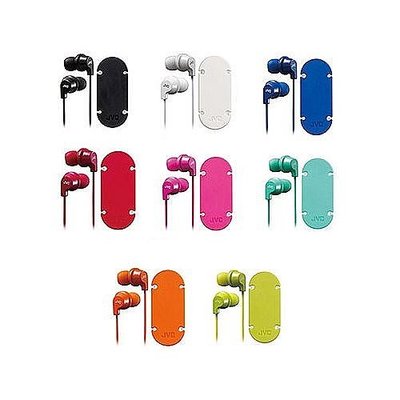 JVC HA-FR21, 多彩吸盤式捲線器耳道式耳麥 送萬用收納袋