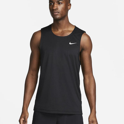 NIKE DF READY TANK 背心 黑色 坦克 透氣 排汗 運動 小勾 舒適 男 DV9814-010