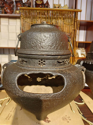 日本回流老沙鐵鬼面風爐一套喜歡的聯系仔細拍圖！