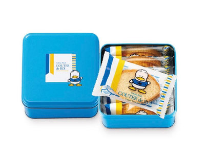 Mei 本舖☼預購 日本 GOUTER de ROI 三麗鷗 貝克鴨 期間限定 2024 藍鐵盒 法國麵包脆餅 2枚×6袋