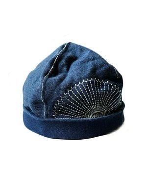 20AW KAPITAL 平田和宏 日系潮流和風刺繡藍染純棉做舊冷帽流浪帽
