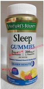 美國進口 Nature’s Bounty Sleep自然之寶 水果 睡眠 軟糖60粒