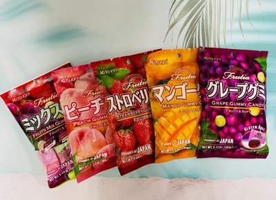 春日井 Kasugai 芒果軟糖/水蜜桃軟糖/葡萄軟糖/草莓軟糖/綜合風味 水果軟糖