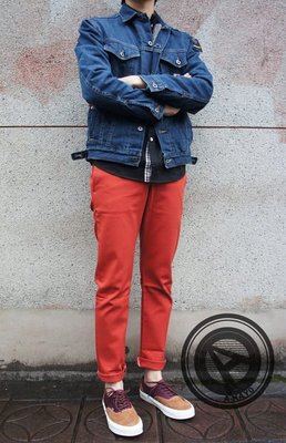 【A-KAY0】DICKIES 美版 803【WP803KR】BRICK RUSTIC 中低腰窄版工作褲 橘紅