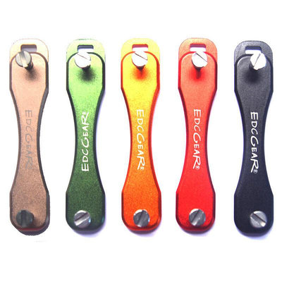 EDC迷妳鑰匙收納 鋁合金鑰匙夾 鑰匙配飾 5色