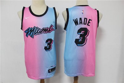 德韋恩·韋德 （Dwyane Wade）NBA邁阿密熱火隊 城市版 球衣 3號