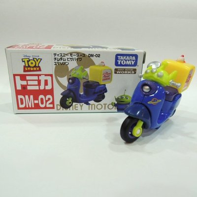 TOMICA 多美小汽車夢幻 迪士尼 DISNEY 玩具總動員 三眼怪  摩托車 PIZZA 日本帶回 ~小太陽日本精品