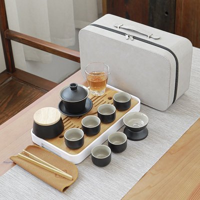 促銷打折 旅行茶具功夫特色小套裝德化家用日式簡約辦公便攜式禮品定制logo