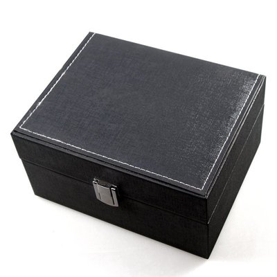 現貨熱銷-#皮質手表盒子灰色精致胸收藏盒送禮簡約高檔飾品盒子可印logo#飾品盒#手表盒#珠寶盒#爆款