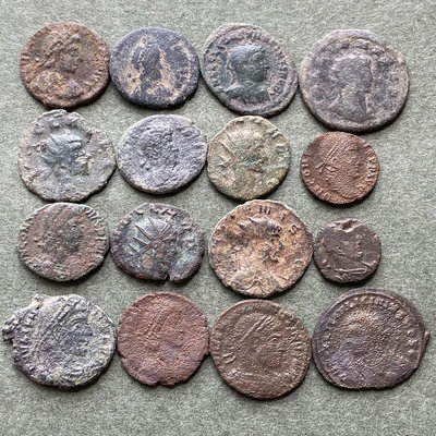 古羅馬帝國AE各類銅幣 公元2-4世紀之間 品相一般 59一