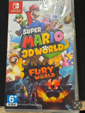Nintendo 任天堂 NS Switch 超級瑪利歐 3D 世界 + 狂怒世界 中英日文美版(Super Mario 3D World + Fury)