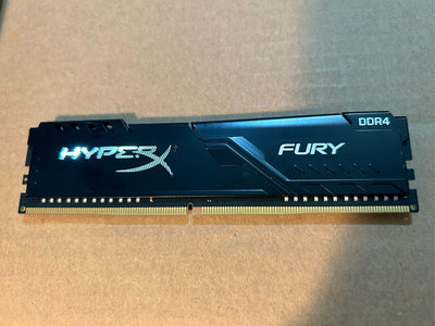 二手Kingston金士頓 HyperX FURY DDR4 3200 8g桌機記憶體PC4 8g只有一支，台北可面交