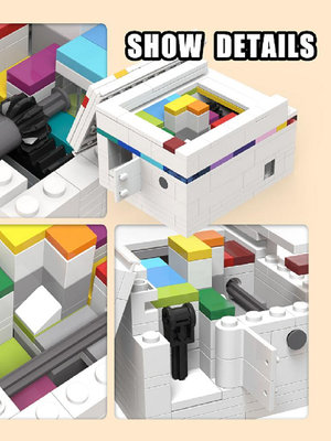 魯班鎖puzzle十級高難度解密盒子燒腦彩虹之路積木玩具魯班鎖GM同款