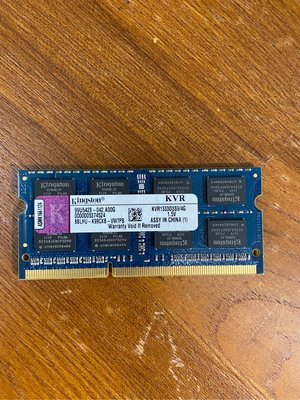 二手 Kingston 金士頓 4G DDR3 1333 筆記型電腦 記憶體 4GB KVR1333D3S9 雙面顆粒