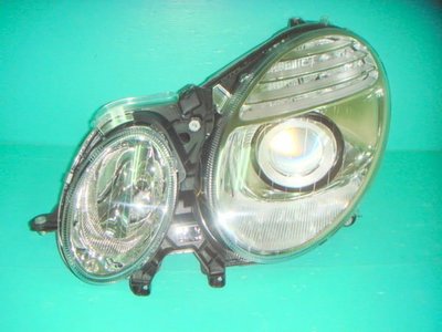 小傑車燈--全新 超亮 賓士 W211 03-06年(原廠無HID)專用仿07年魚眼大燈DEPO製(免修改)