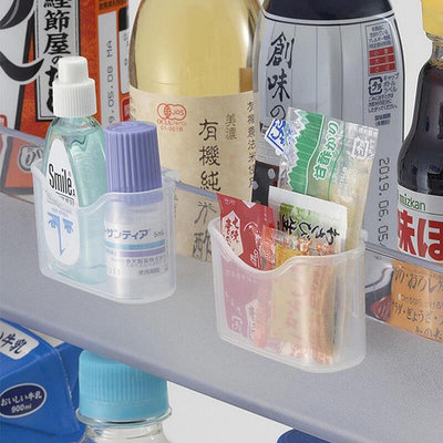 【現貨】日本創意冰箱醬包收納盒醋芥末調料包 迷你小號桌面文具整理盒