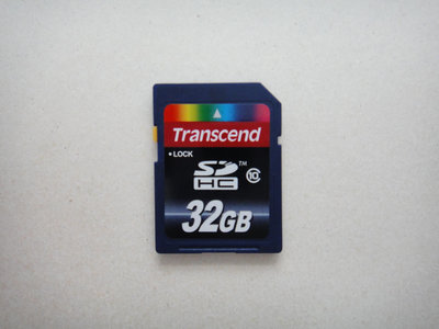 【康泰典藏】 Transcend 創見 CLASS10 32GB SDHC記憶卡~二手良品~