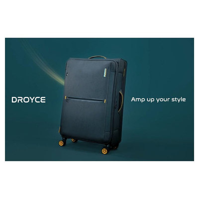 AT美國旅行者 布面輕量行李箱 可擴充行李箱 31吋 上掀式 防爆拉鍊 環保內裡-QJ0-DROYCE系列-授權經銷商