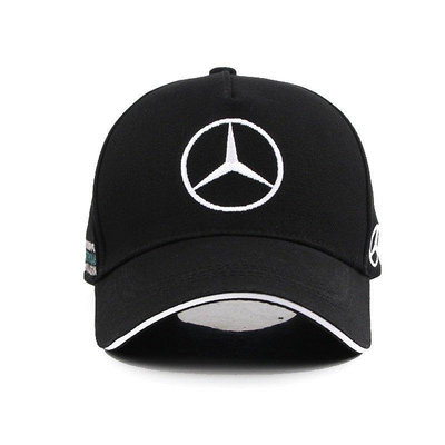 benz 賓士帽子汽車標誌鴨舌帽AMG汽車帽展覽帽男車運動帽棒球帽女 訂製