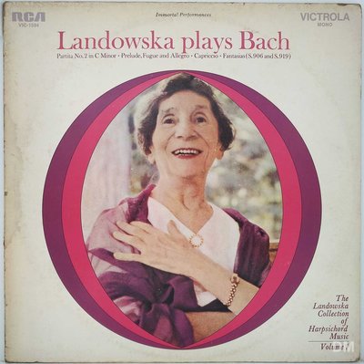 黑膠唱片 Landowska - Bach Collection of Harpsichord Music, Vol.1