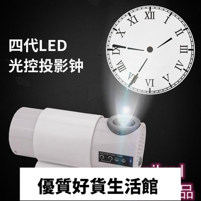 優質百貨鋪-第四代LED投影時鐘歐式羅馬靜音投射鐘錶客廳掛鐘數字掛墻投影鐘
