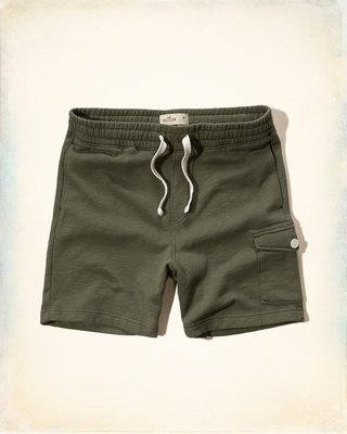 【天普小棧】HOLLISTER HCO Beach Prep Fit Jogger Shorts休閒短褲短棉褲慢跑褲XL