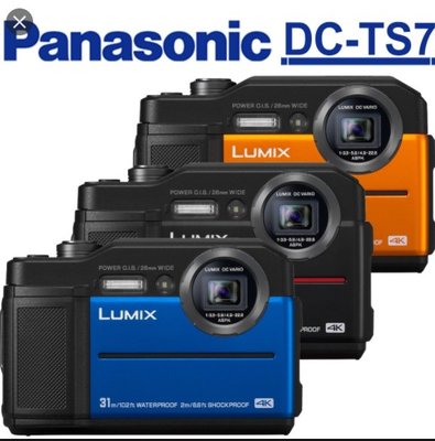 未拆黑色公司貨 Panasonic TS7 防水相機 坤59 TS6 TS8 TX30 TX20 FT7