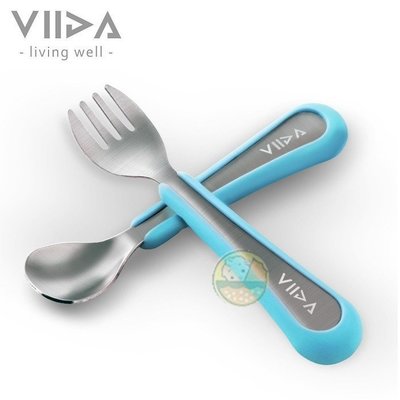 【VIIDA】Soufflé 抗菌不鏽鋼兒童叉匙組 台灣製